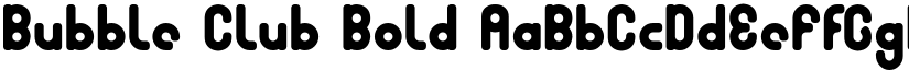 Bubble Club Bold font