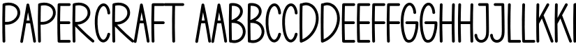 Papercraft font