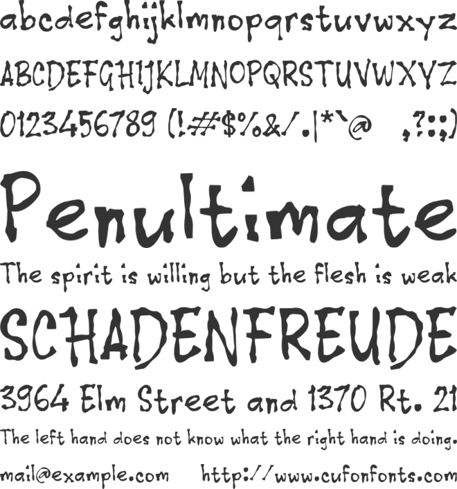 Ugo Ngeten font preview