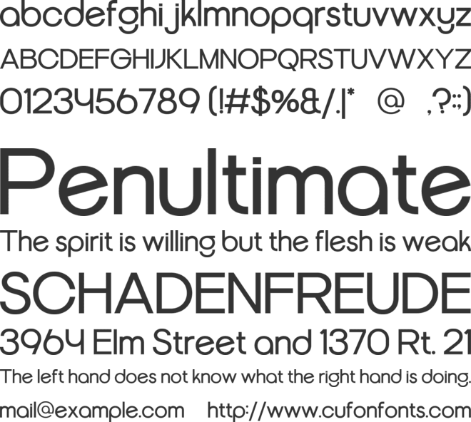 Skynila font preview