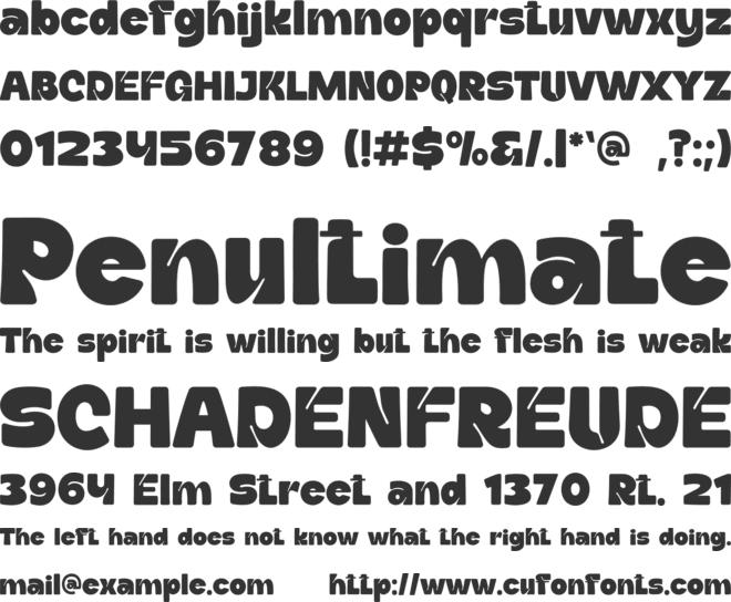 Daffiys font preview