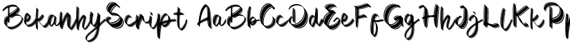 BekanhyScript font
