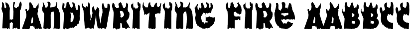 Handwriting Fire font