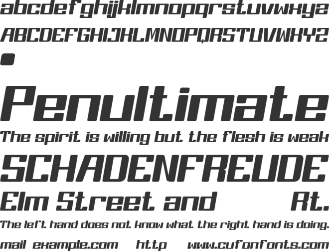 KOOPERS font preview