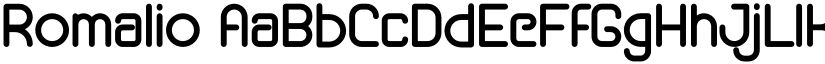 Romalio font