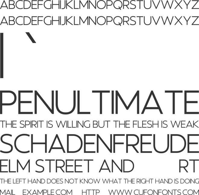 Superlumia font preview