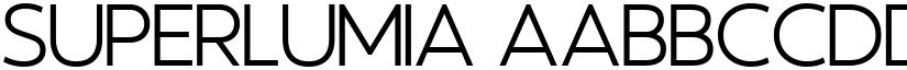 Superlumia font