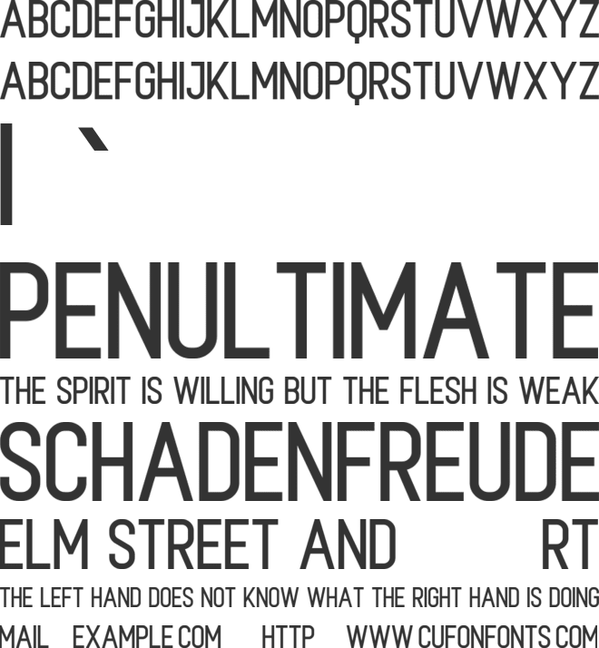 Moriethy font preview