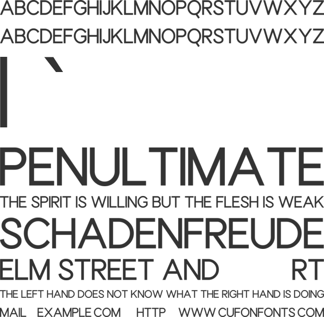 Floatien font preview