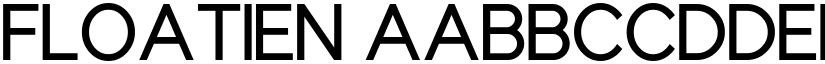 Floatien font