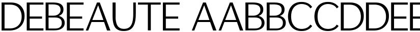 Debeaute font