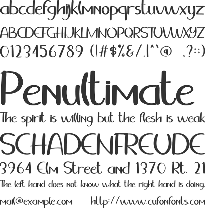 Embriodery Designs font preview