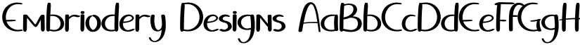Embriodery Designs font