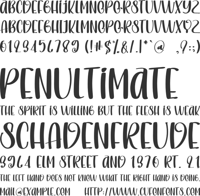 Pink Pastel font preview