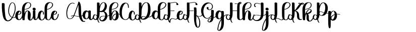 Vehicle font