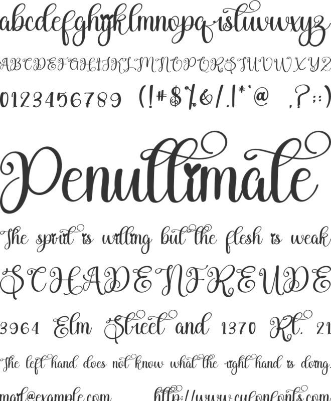 Shabby font preview
