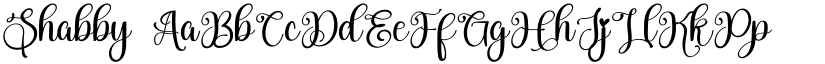 Shabby font