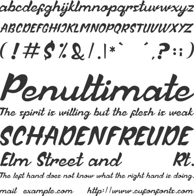 Anttane font preview