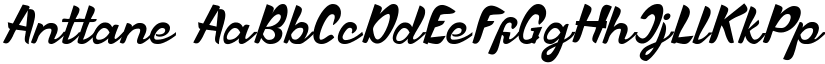 Anttane font