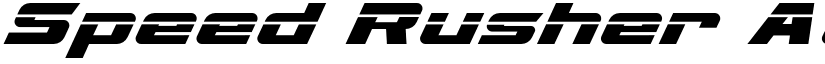 Speed Rusher font