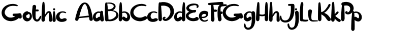 Gothic font
