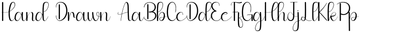 Hand Drawn font
