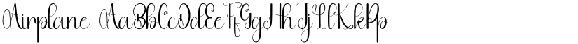 Airplane font