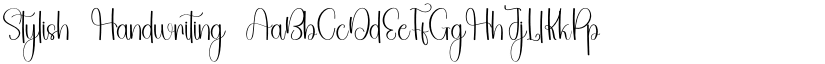 Stylish Handwriting font