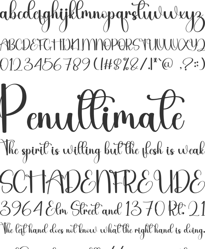 Antumn Wonderful font preview