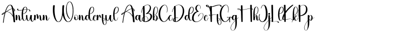 Antumn Wonderful font