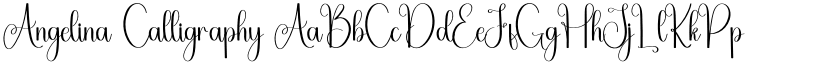 Angelina Calligraphy font
