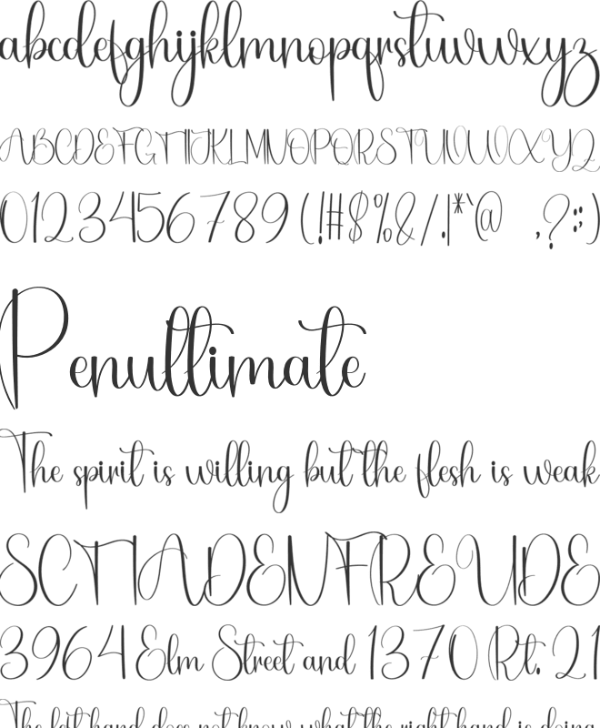 Baby Anithing font preview