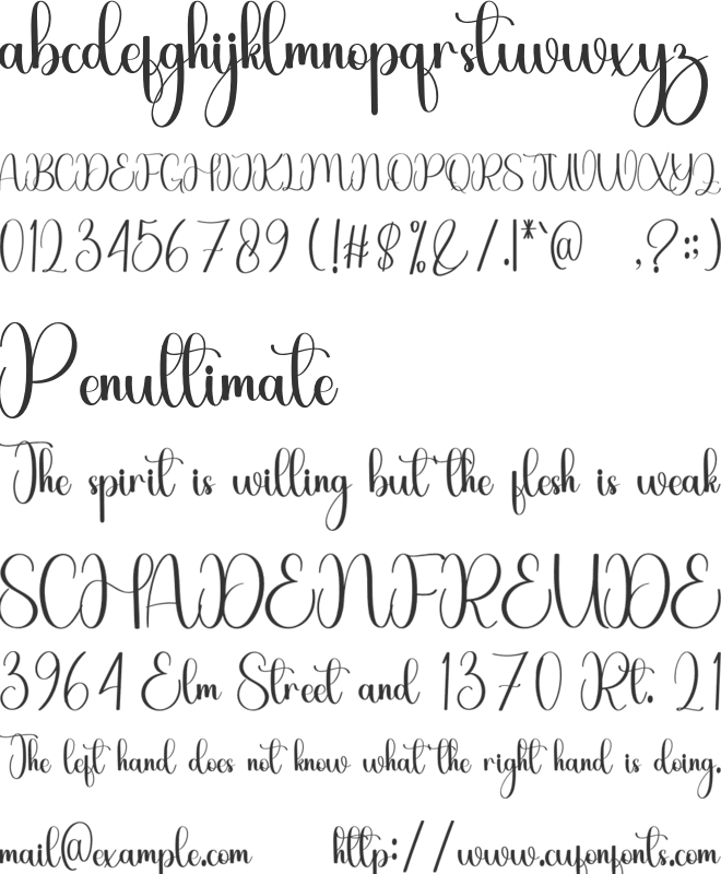 Heaven Beautiful font preview