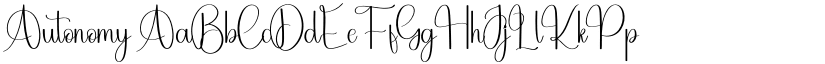 Autonomy font