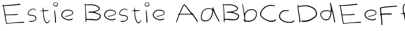 Estie Bestie font