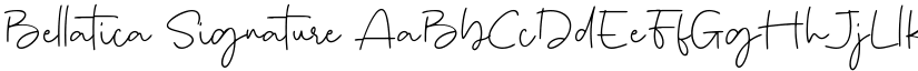 Bellatica Signature font