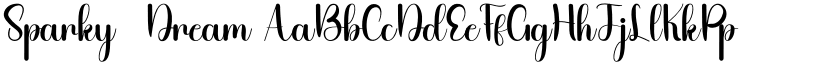 Sparky  Dream font