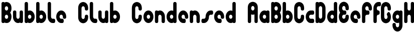 Bubble Club Condensed font