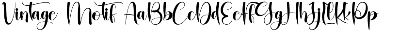 Vintage Motif font