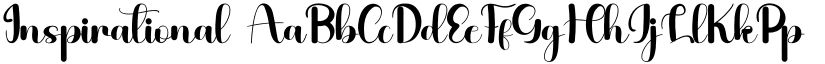Inspirational font