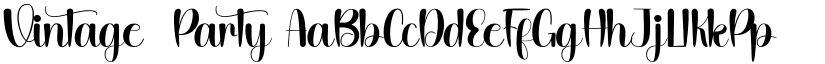 Vintage  Party font