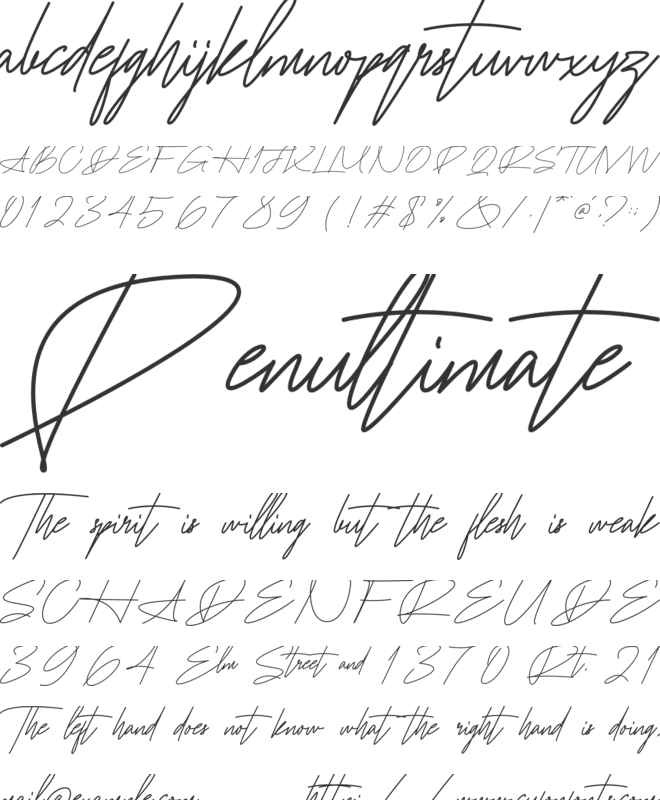 Jouminton font preview