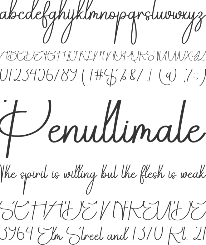 Feelinggood font preview