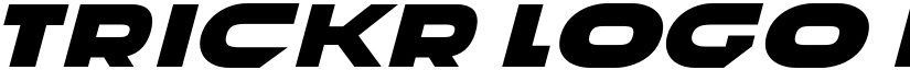 Trickr Logo Italic font