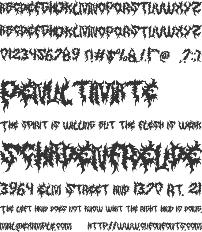 Saumonz font preview