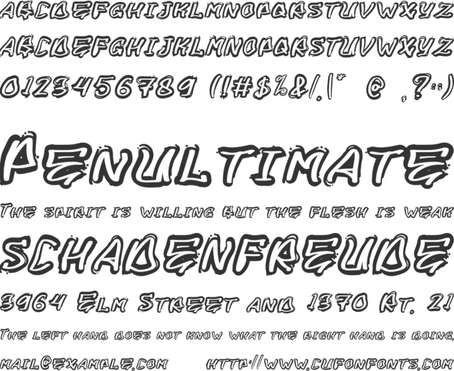 BERETTA font preview