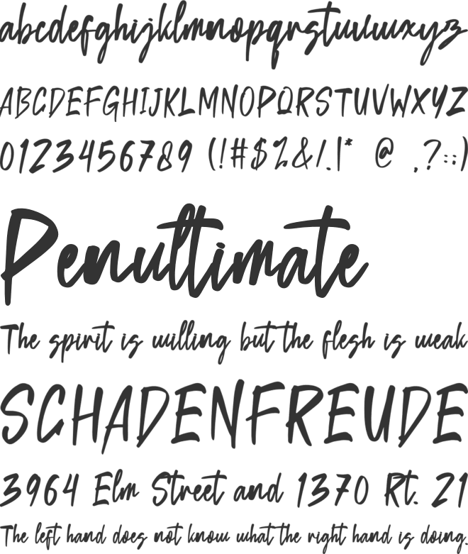 BetterGirlia font preview