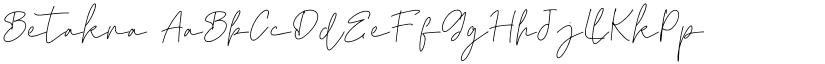 Betakra font