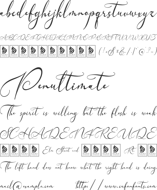 Velocity Romantica font preview