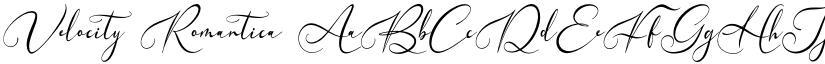 Velocity Romantica font